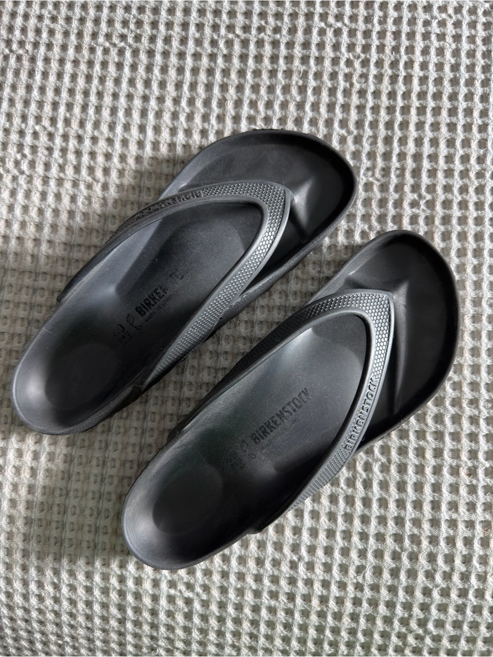 Birkenstock Grey Slide Sandals EVA Slip-Ons